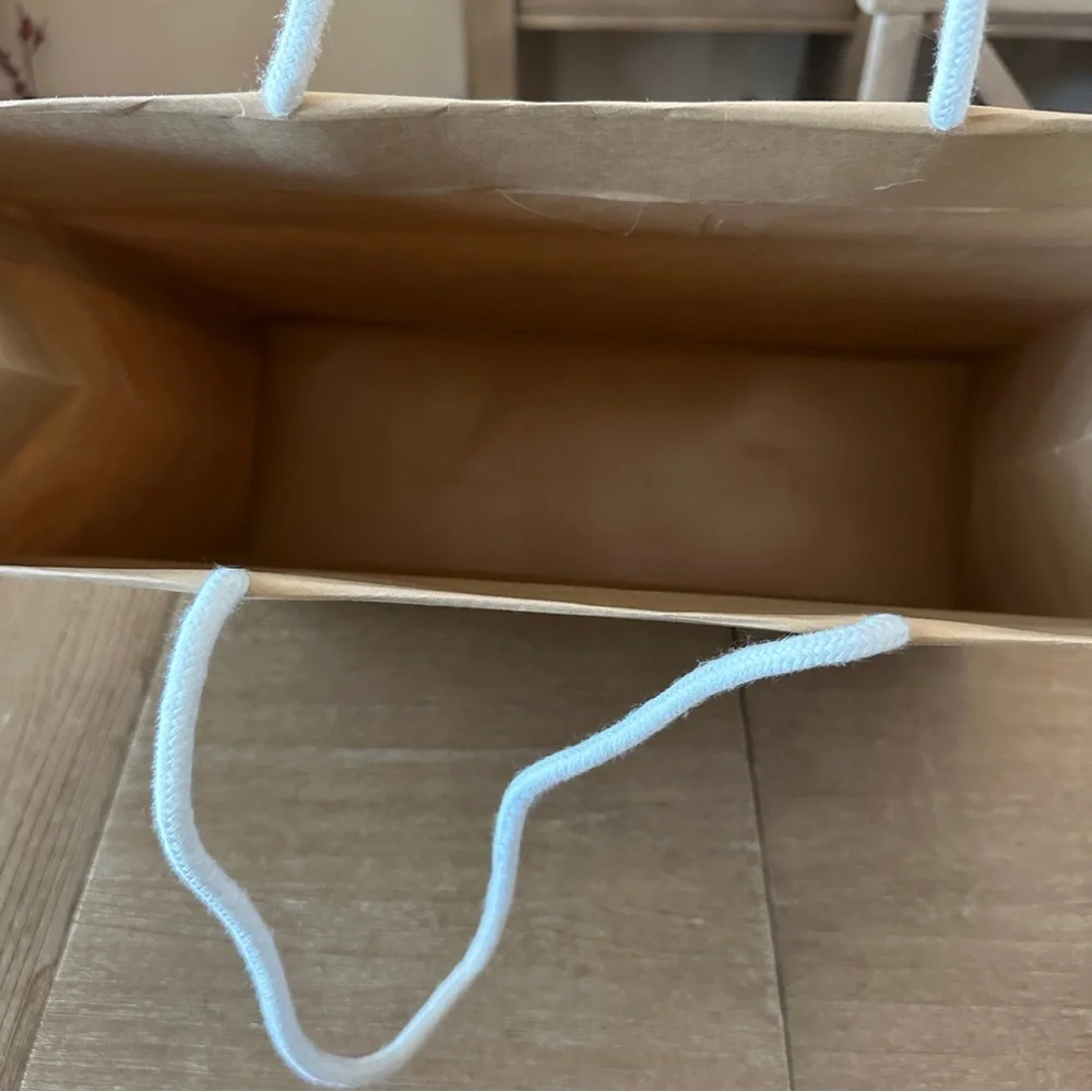 Christian Louboutin Beige Tote Gift Bag with White Logo